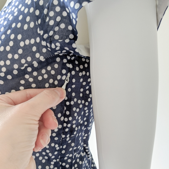 J Crew Polka Dot Off Shoulder Top - Picture 4 of 5